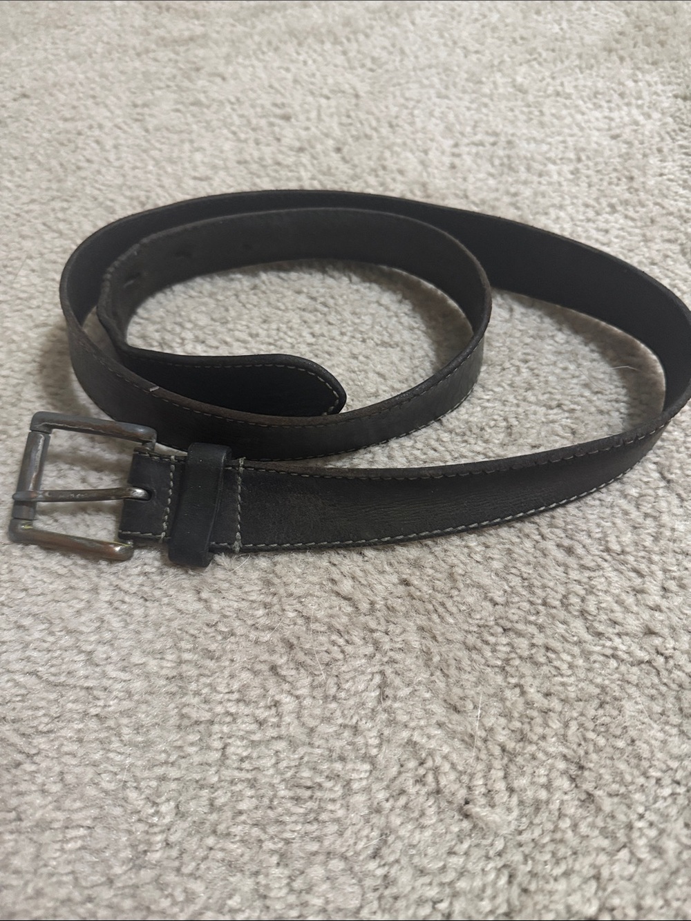 Classic Men's dark brown realLeather Belt